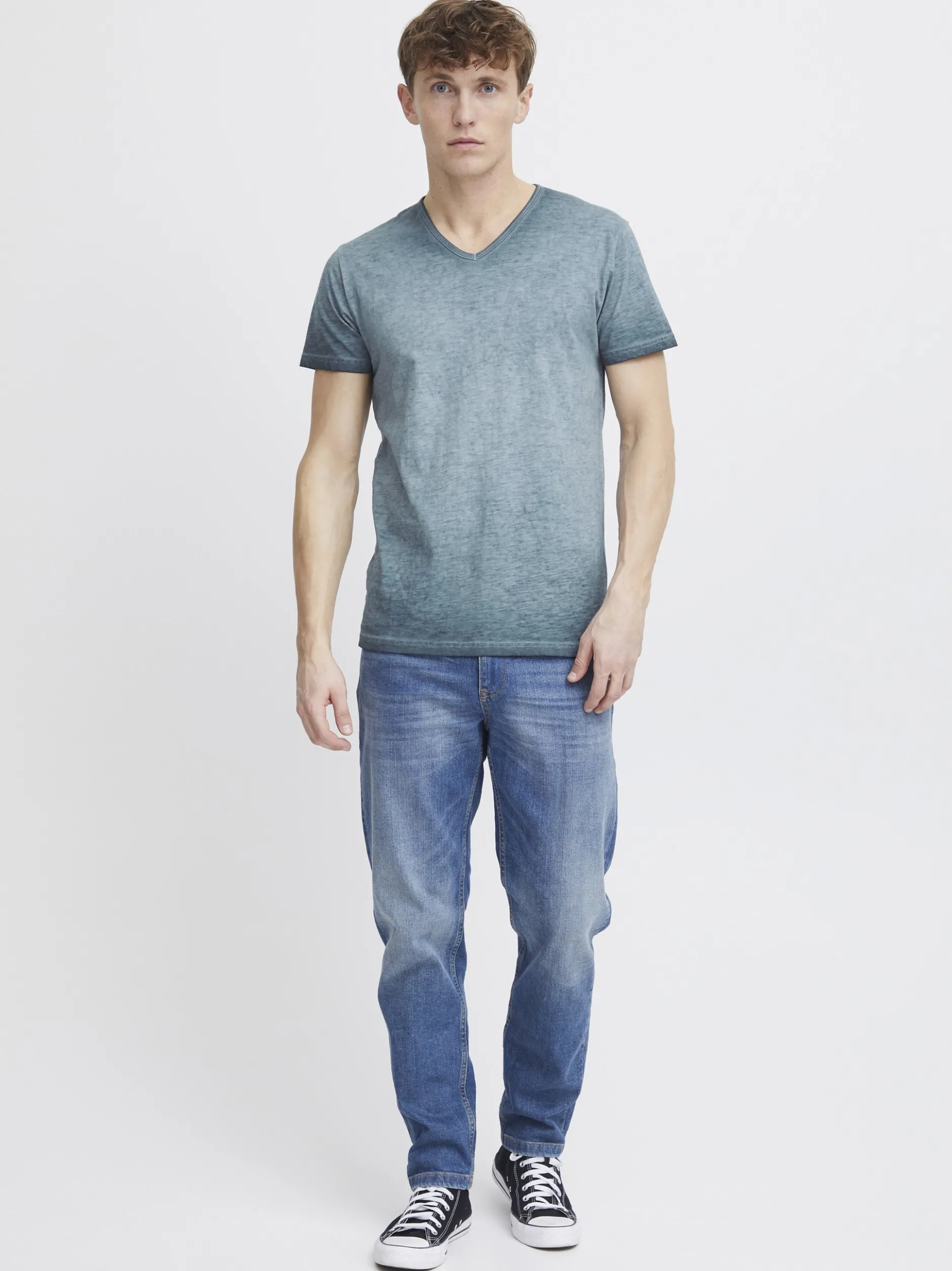 Solid Herren T-Shirt - SDConley in blau