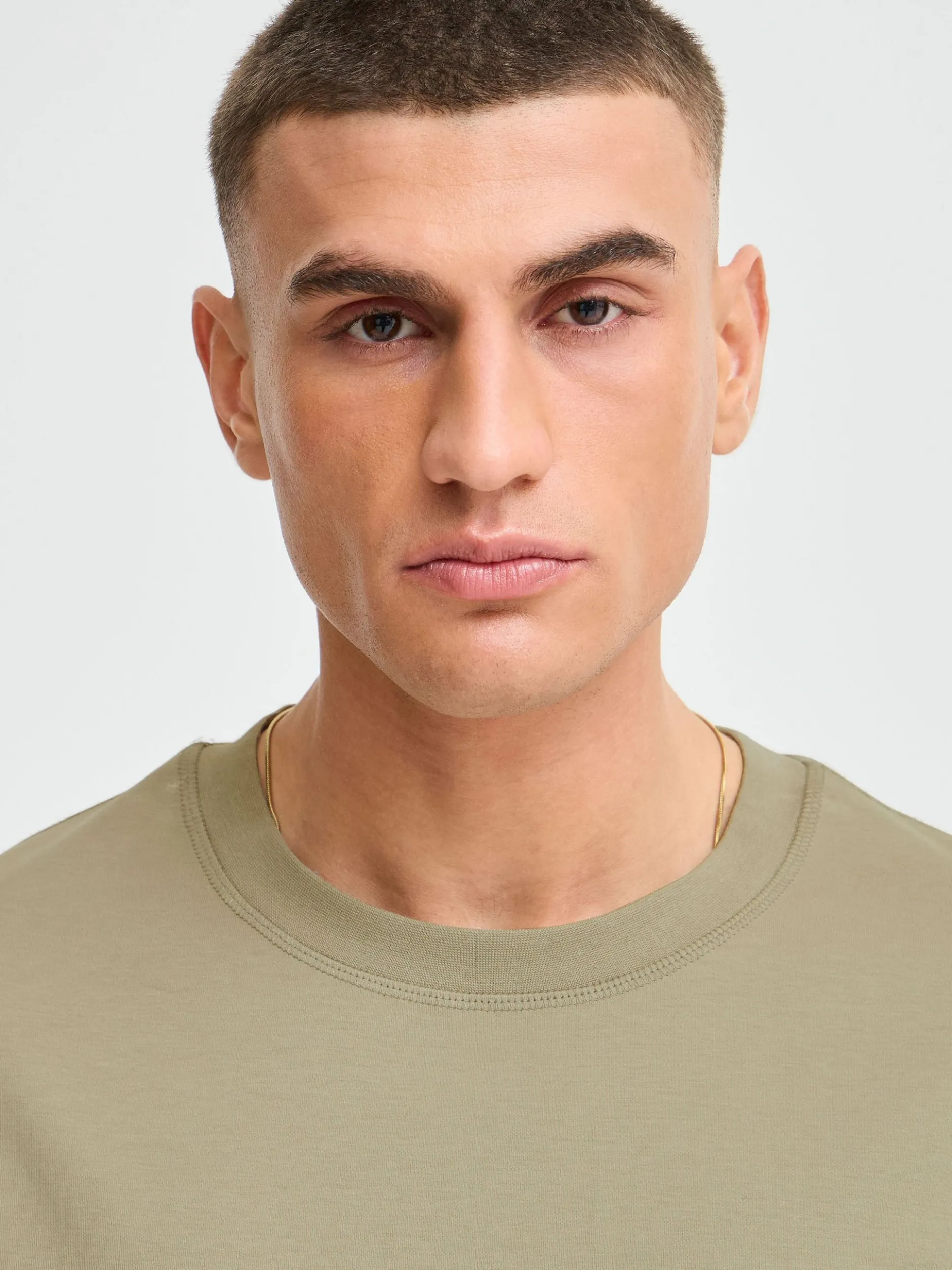 Solid Herren T-Shirt - SDDanton in khaki