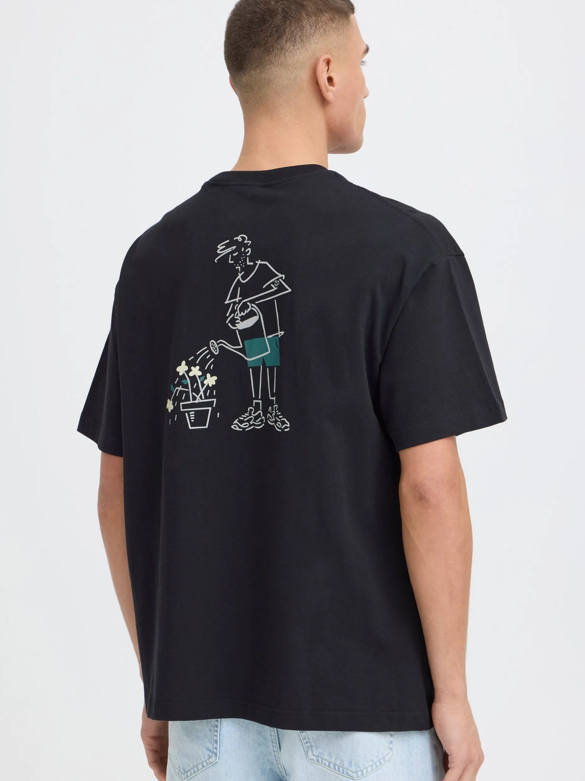 Solid Herren T-Shirt - SDIgor in schwarz