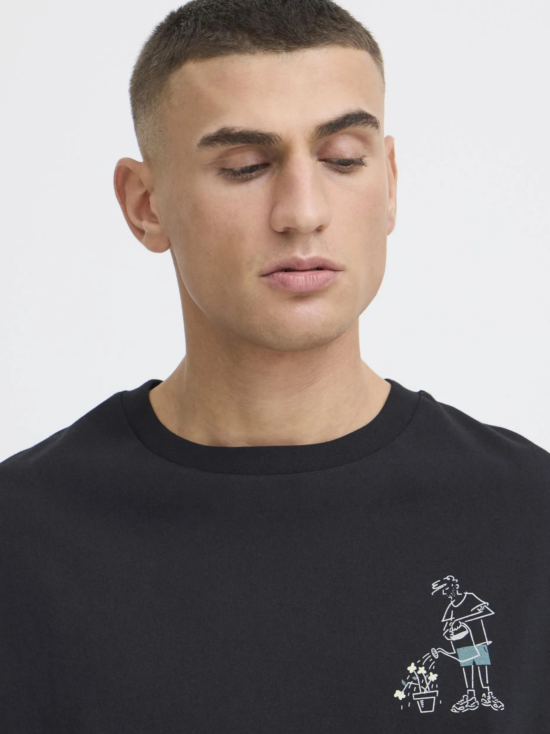 Solid Herren T-Shirt - SDIgor in schwarz