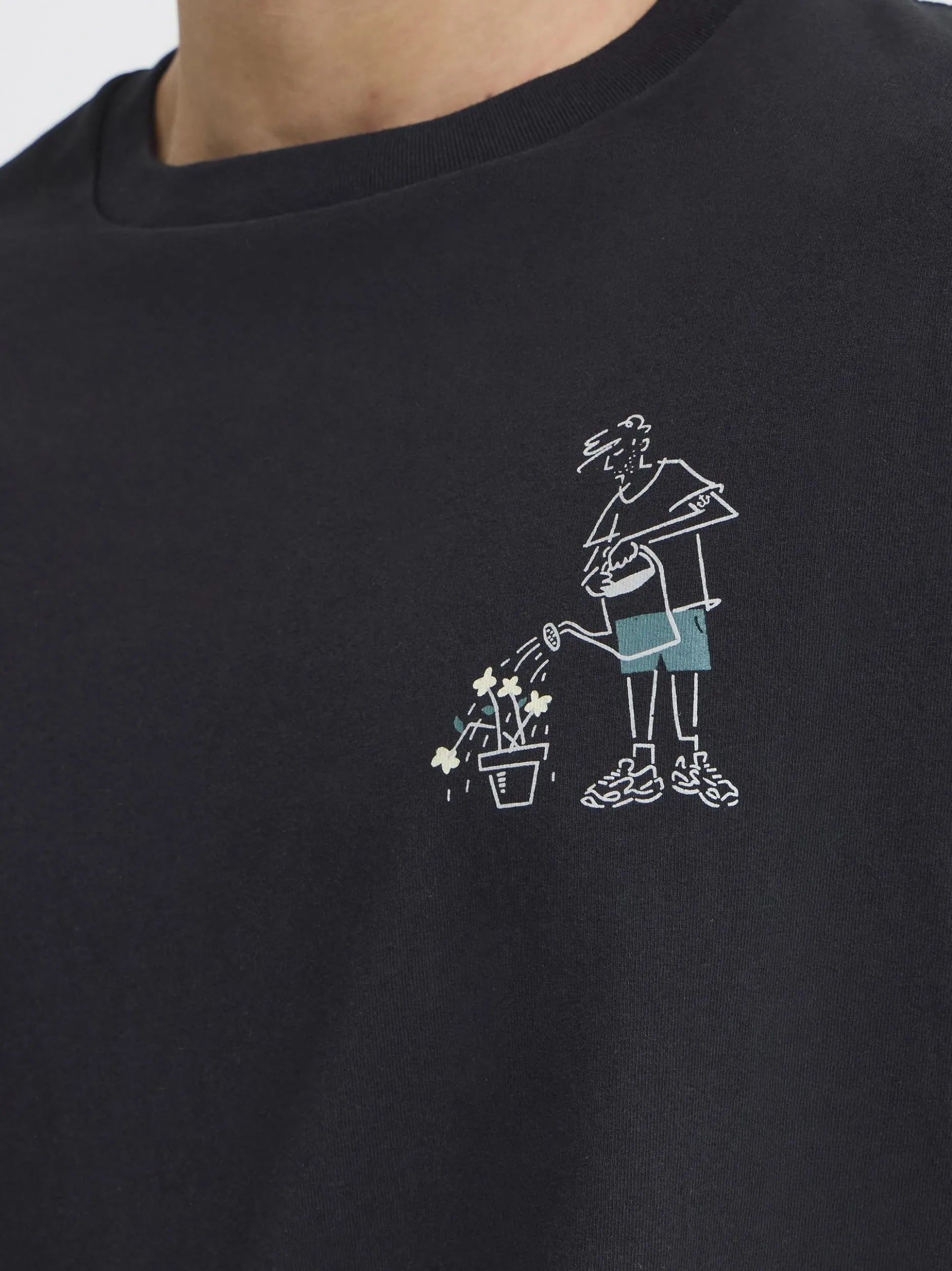 Solid Herren T-Shirt - SDIgor in schwarz