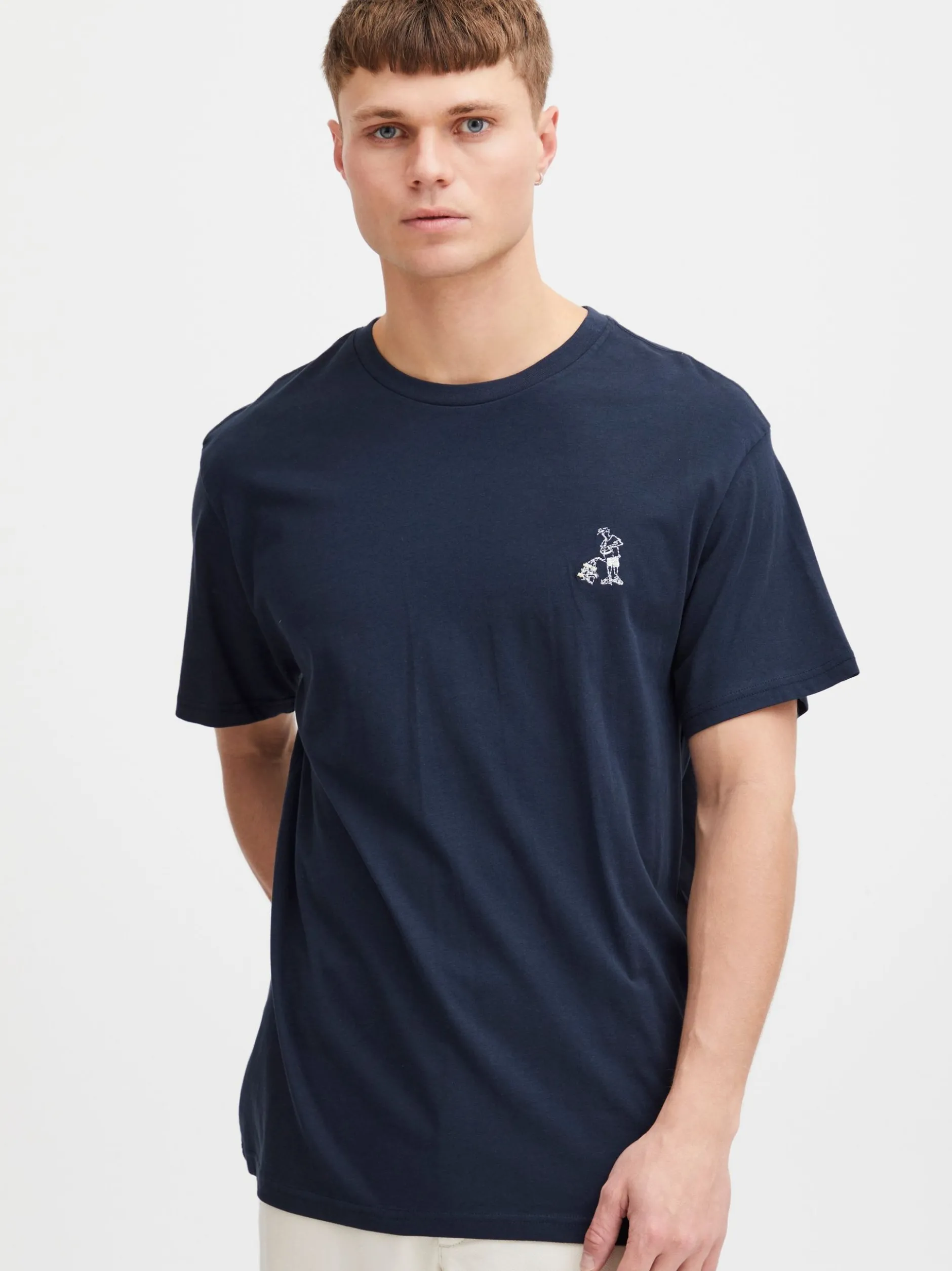 Solid Herren T-Shirt - SDIlias in blau