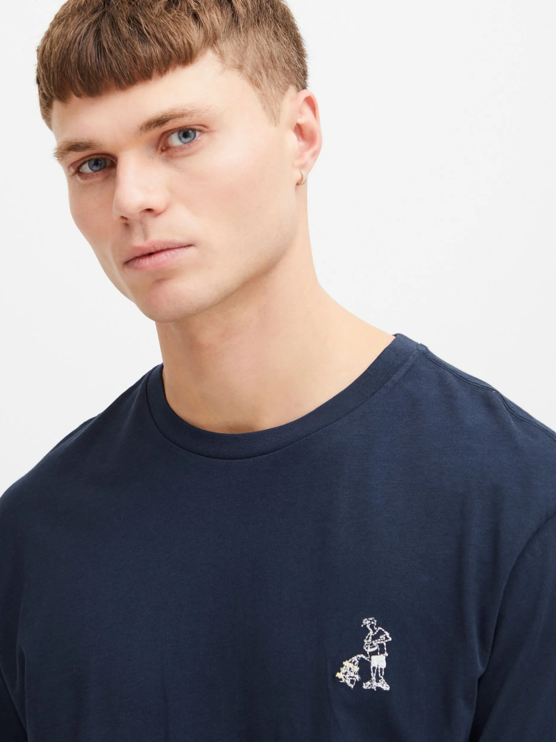 Solid Herren T-Shirt - SDIlias in blau