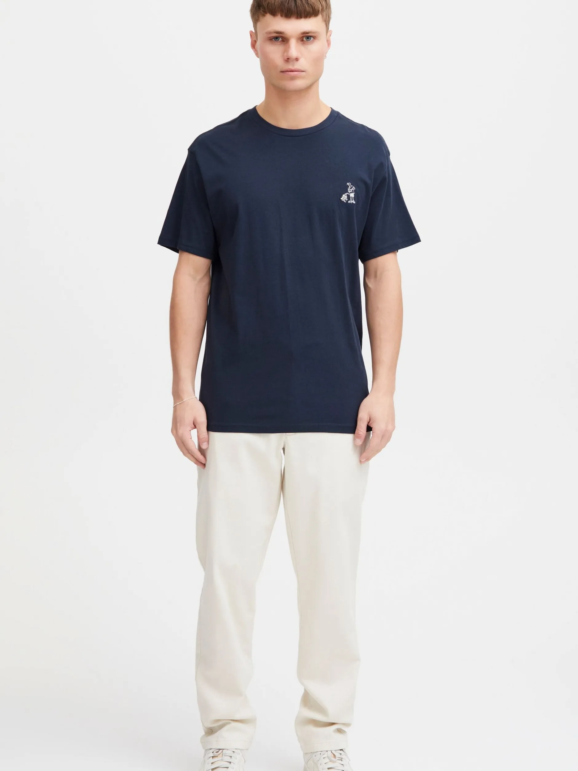 Solid Herren T-Shirt - SDIlias in blau