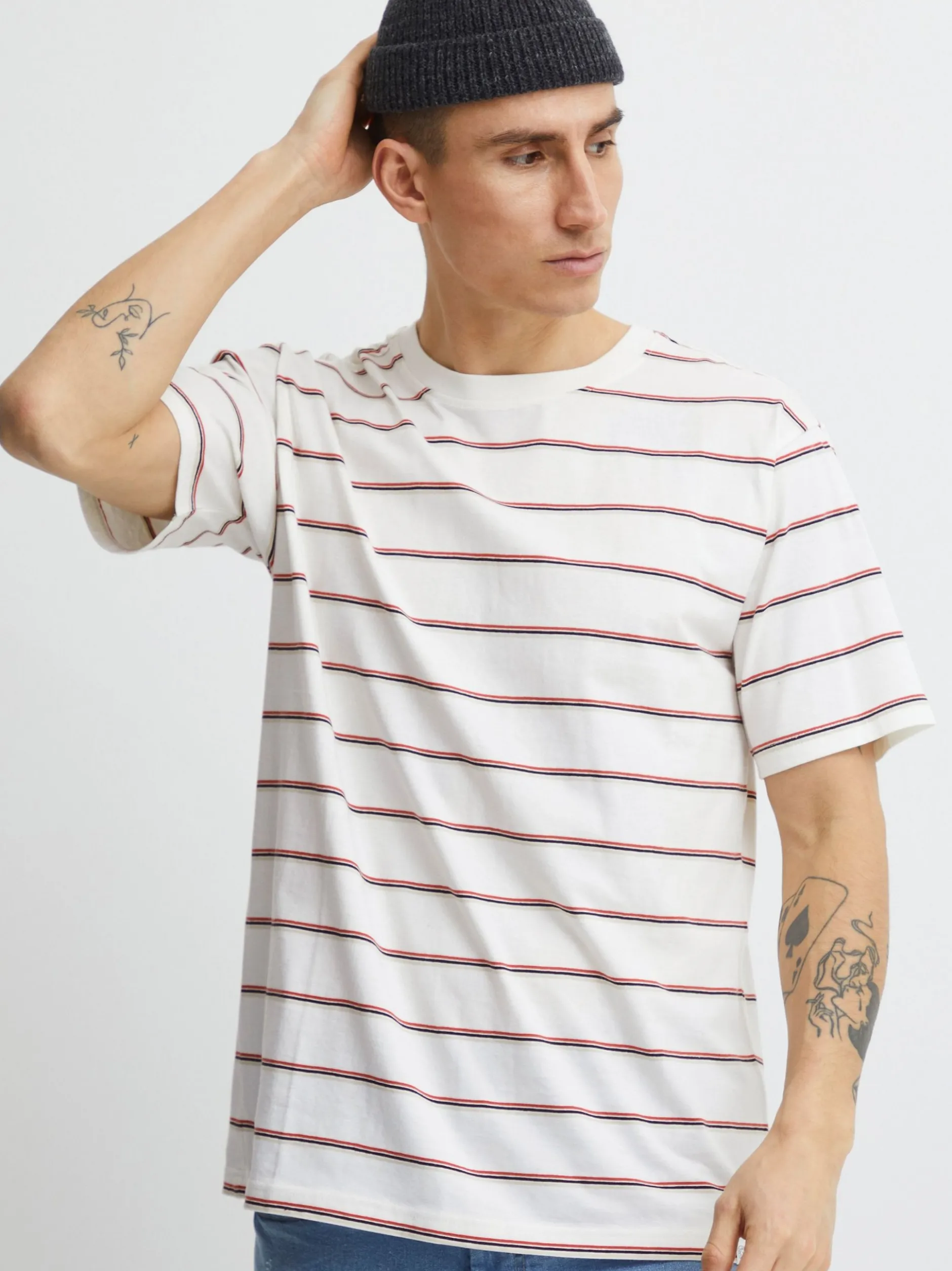 Solid Herren T-Shirt - SDJoel in weiß