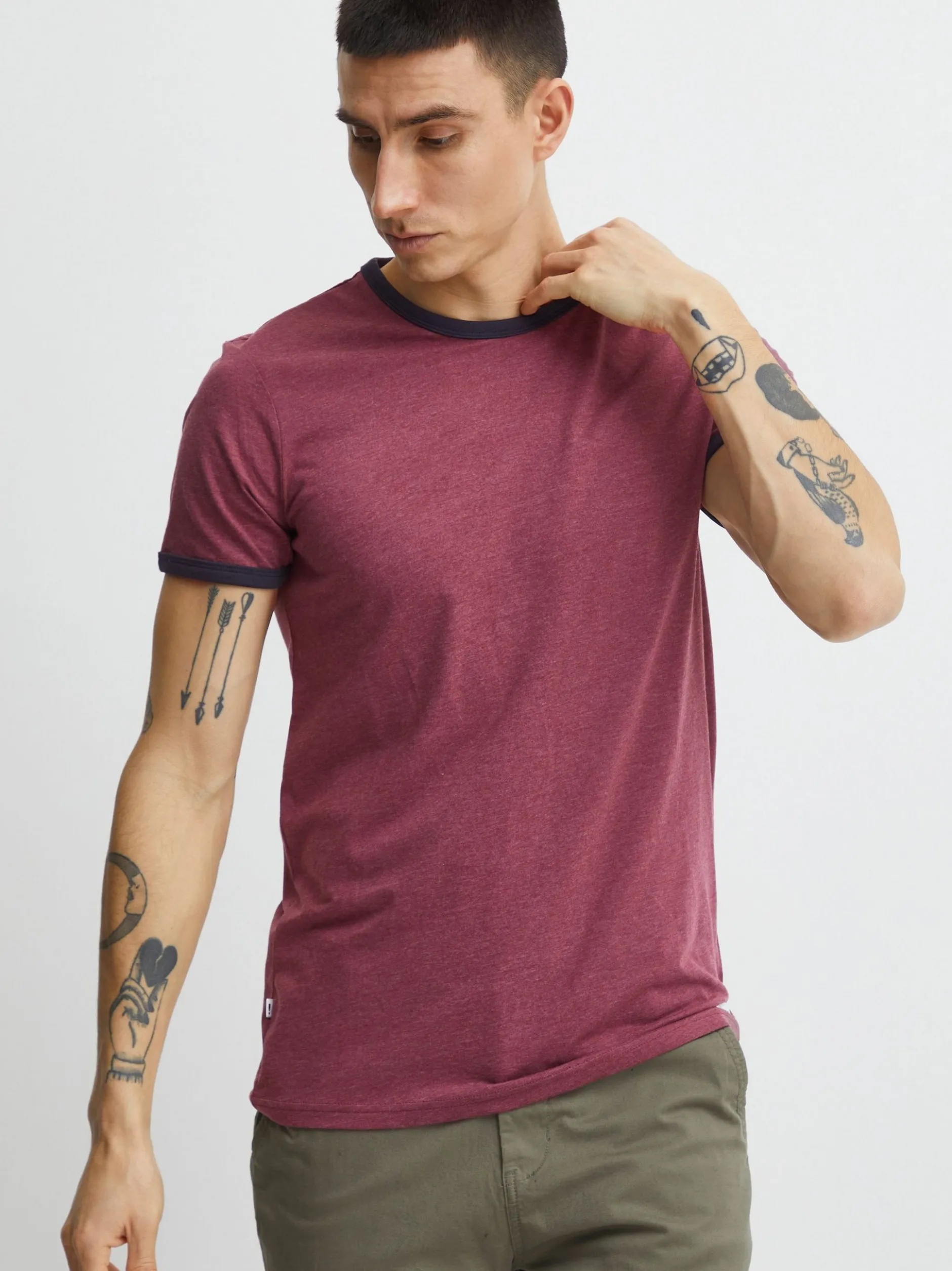 Solid Herren T-Shirt - SDManoldo in rot