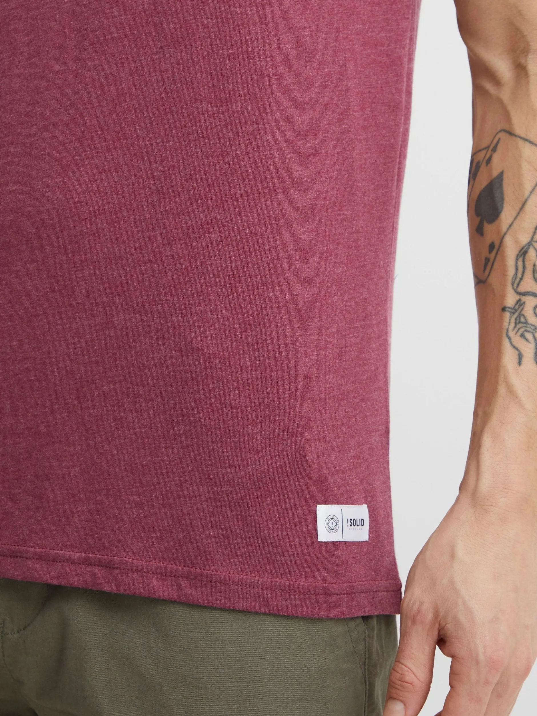 Solid Herren T-Shirt - SDManoldo in rot