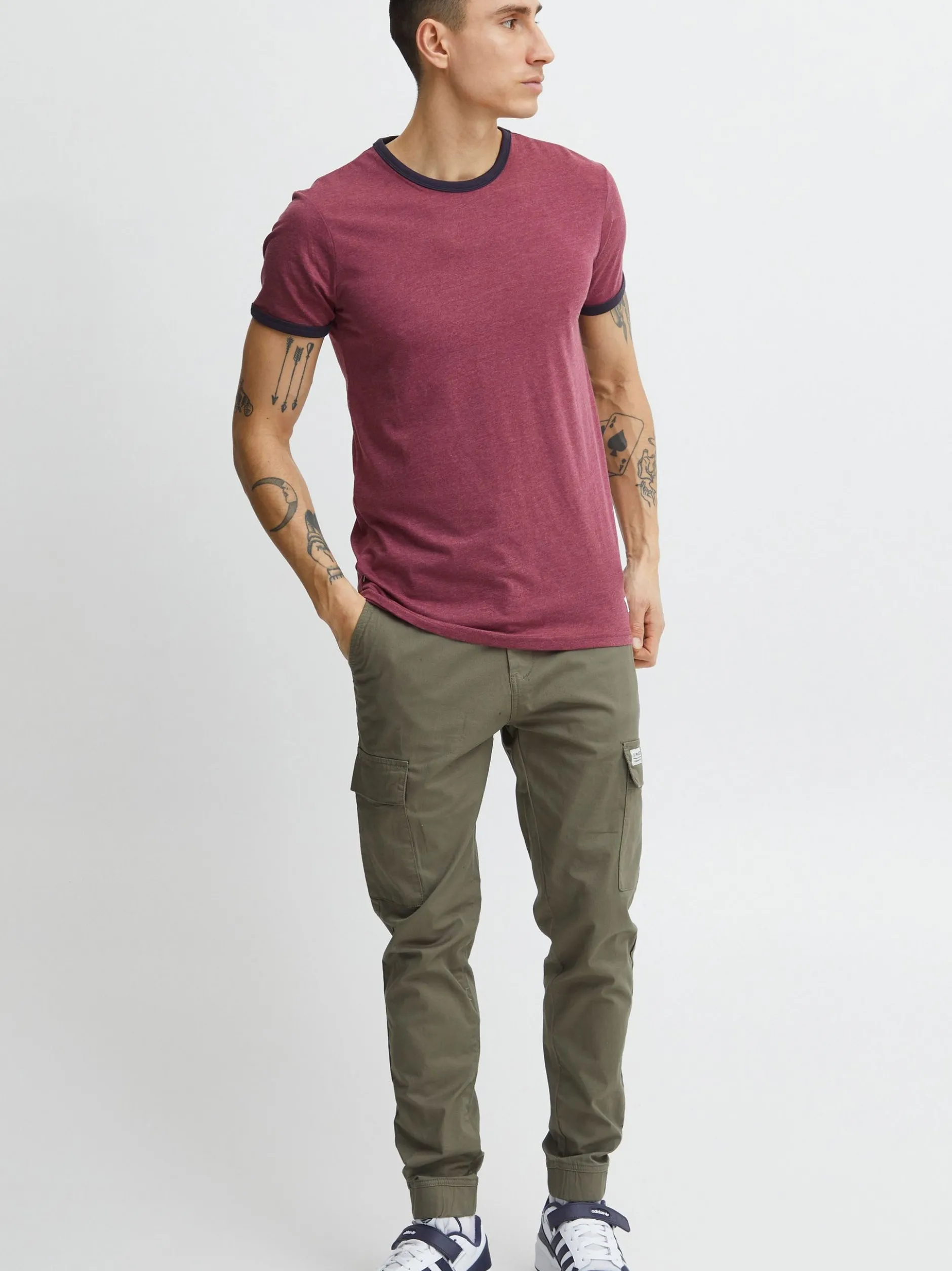 Solid Herren T-Shirt - SDManoldo in rot