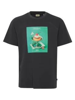Solid Herren T-Shirt - SDNong in schwarz