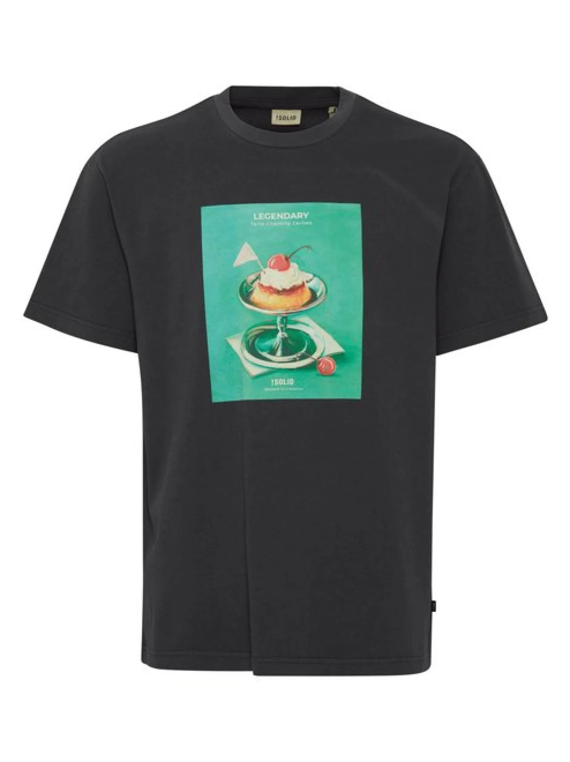 Solid Herren T-Shirt - SDNong in schwarz