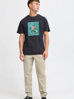 Solid Herren T-Shirt - SDNong in schwarz