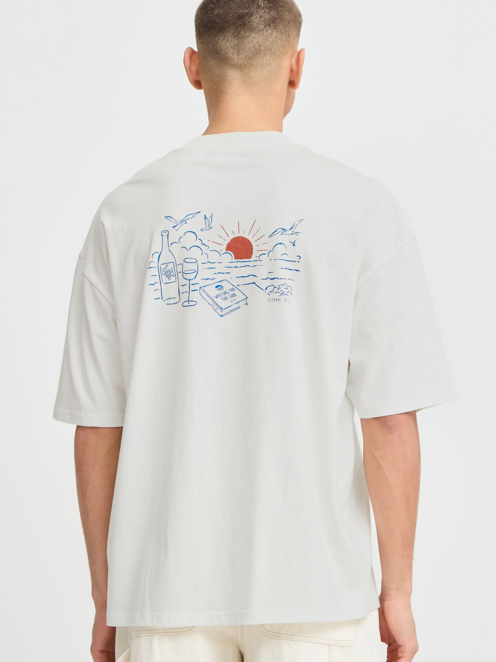 Solid Herren T-Shirt - SDOsrick in weiß