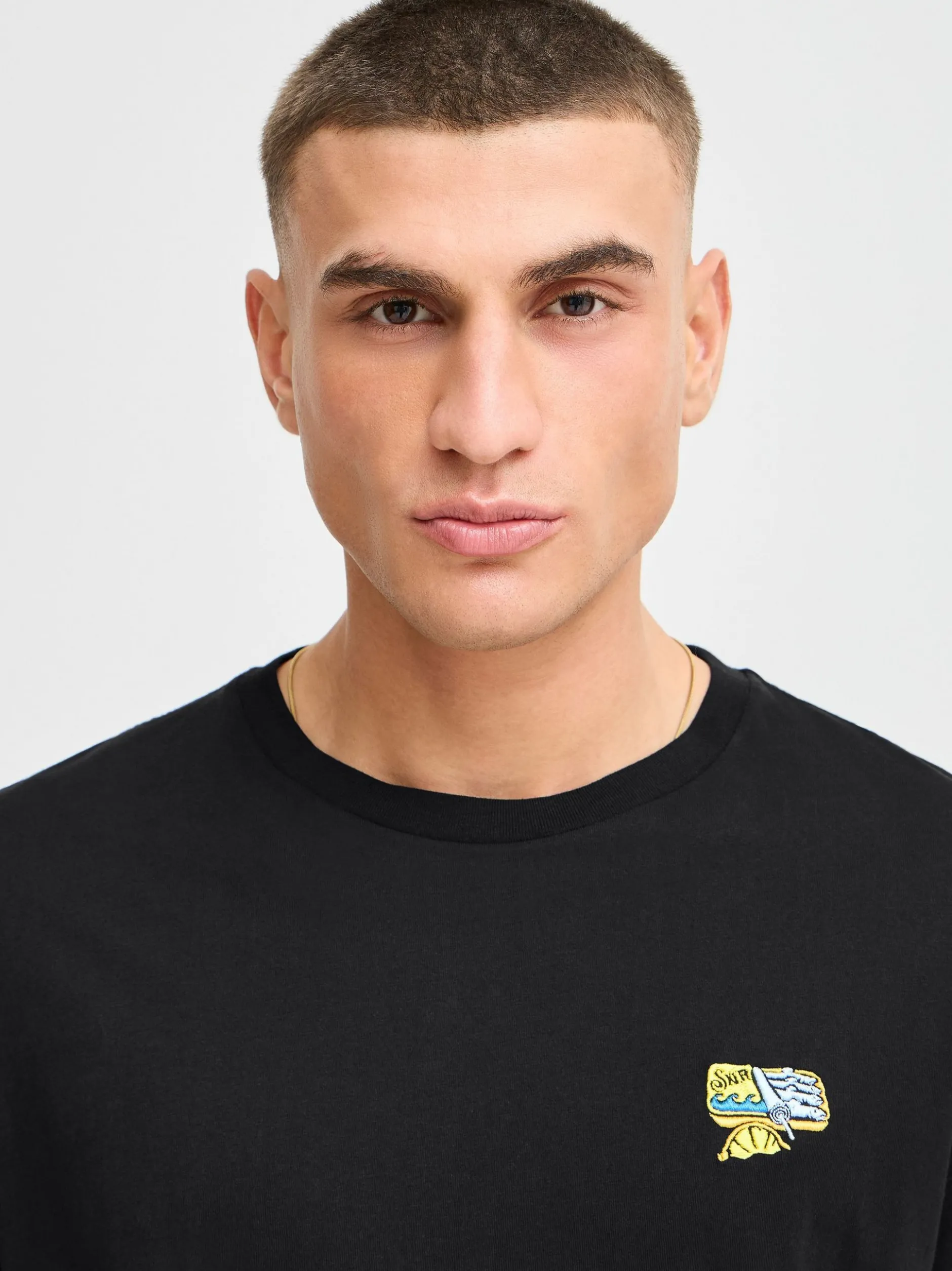 Solid Herren T-Shirt - SDOwens in schwarz