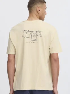 Solid Herren T-Shirt - SDPavel in beige