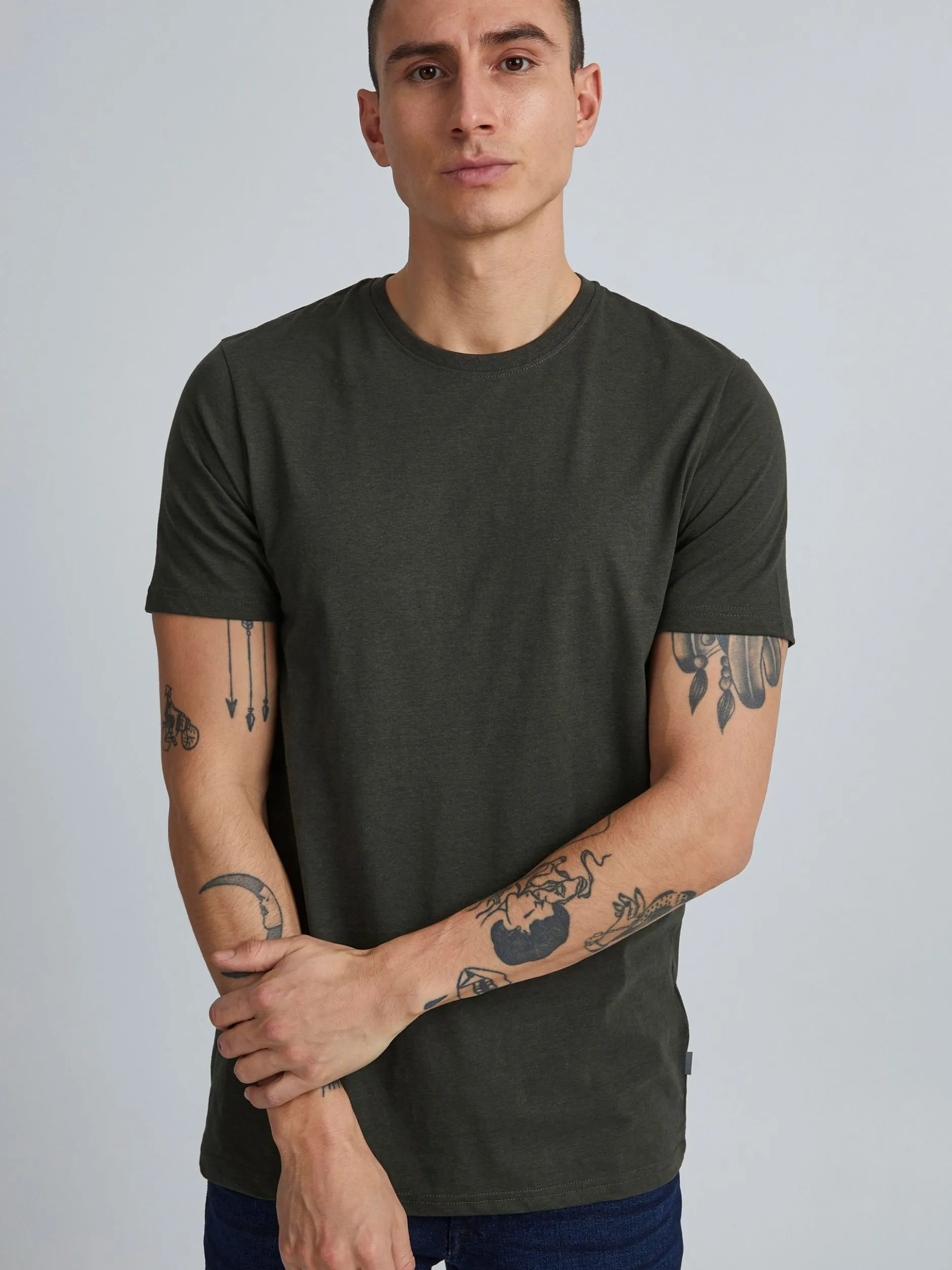 Solid Herren T-Shirt - SDRock in grün
