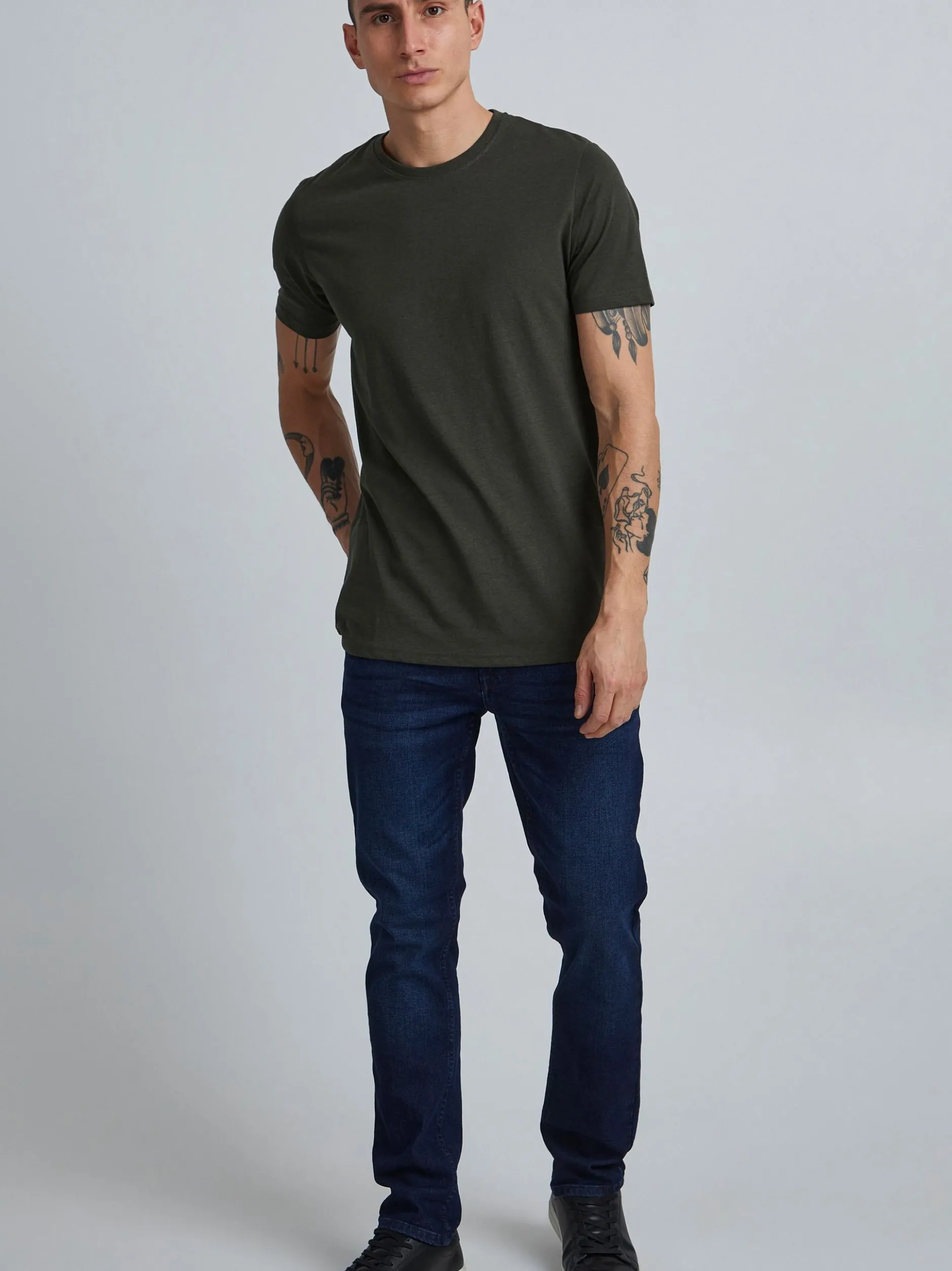 Solid Herren T-Shirt - SDRock in grün