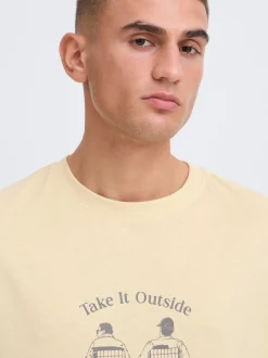 Solid Herren T-Shirt - SDTalon in vanille