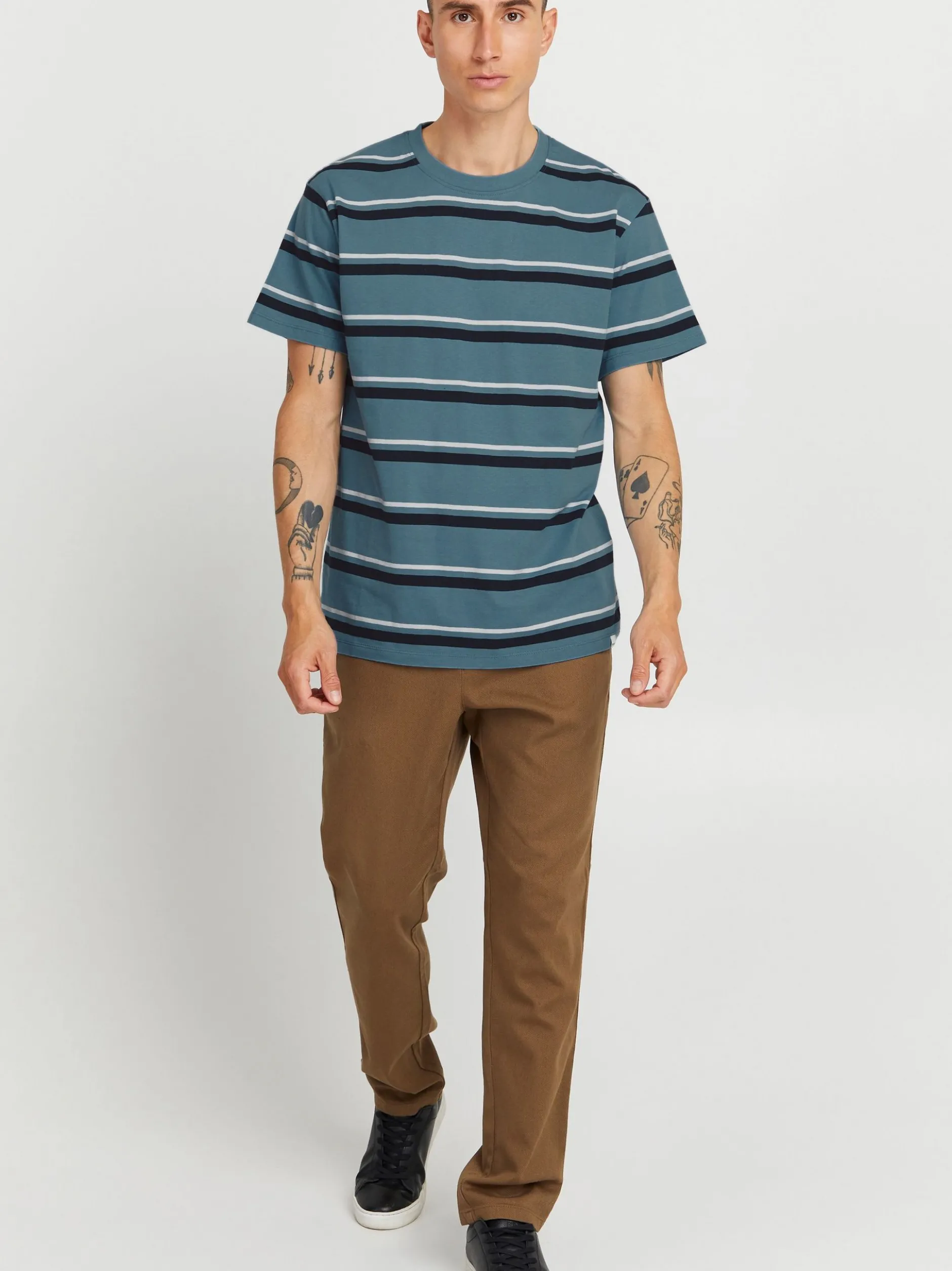 Solid Herren T-Shirt - SDVicente in blau