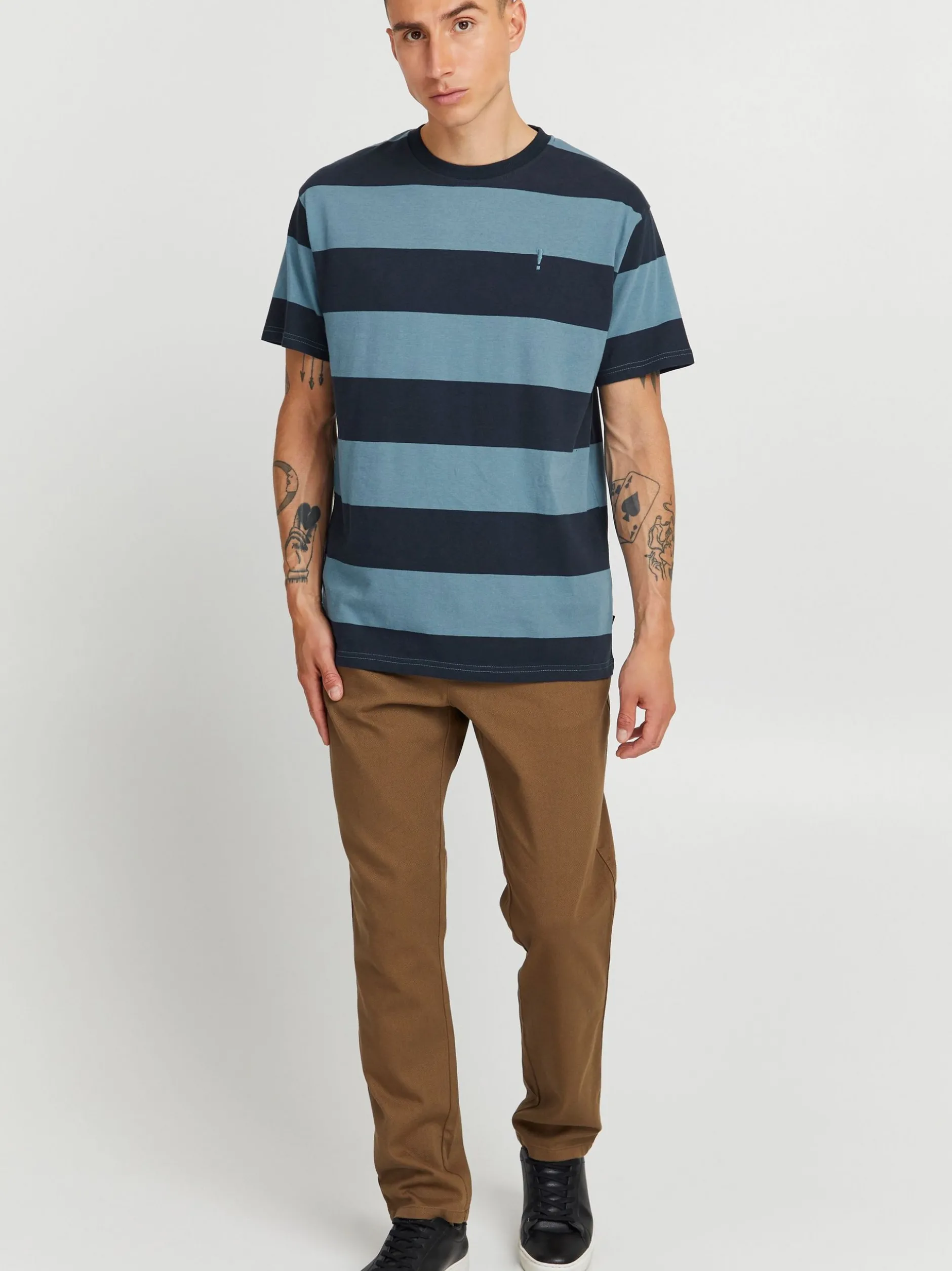 Solid Herren T-Shirt SDVicente in blau