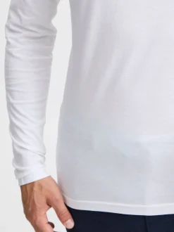 Solid Herren V-Shirt - SDBasil in weiß