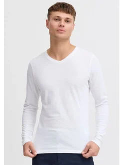 Solid Herren V-Shirt - SDBasil in weiß