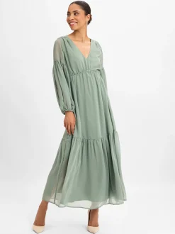 s.Oliver BLACK LABEL Damen Midikleid in lind