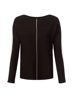 s.Oliver BLACK LABEL Damen Pullover in schwarz ecru