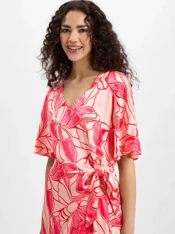 s.Oliver BLACK LABEL Damen Sommerkleid in pink rosa