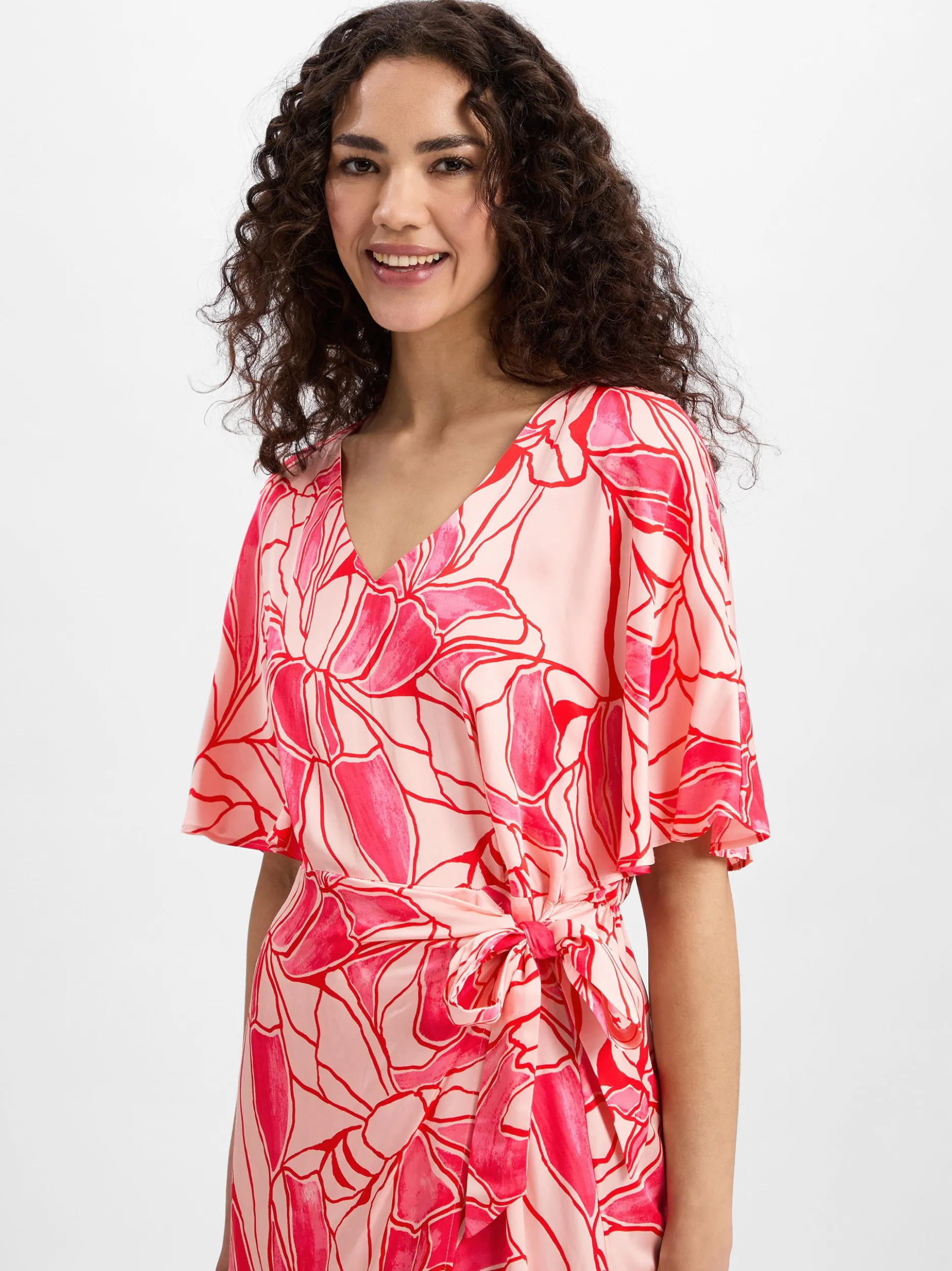 s.Oliver BLACK LABEL Damen Sommerkleid in pink rosa