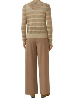 s.Oliver BLACK LABEL Damen Strickjacke in beige silber