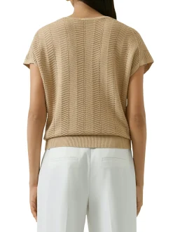 s.Oliver BLACK LABEL Damen Stricktop in beige gold