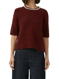 s.Oliver BLACK LABEL Damen Strickpullover in bordeaux