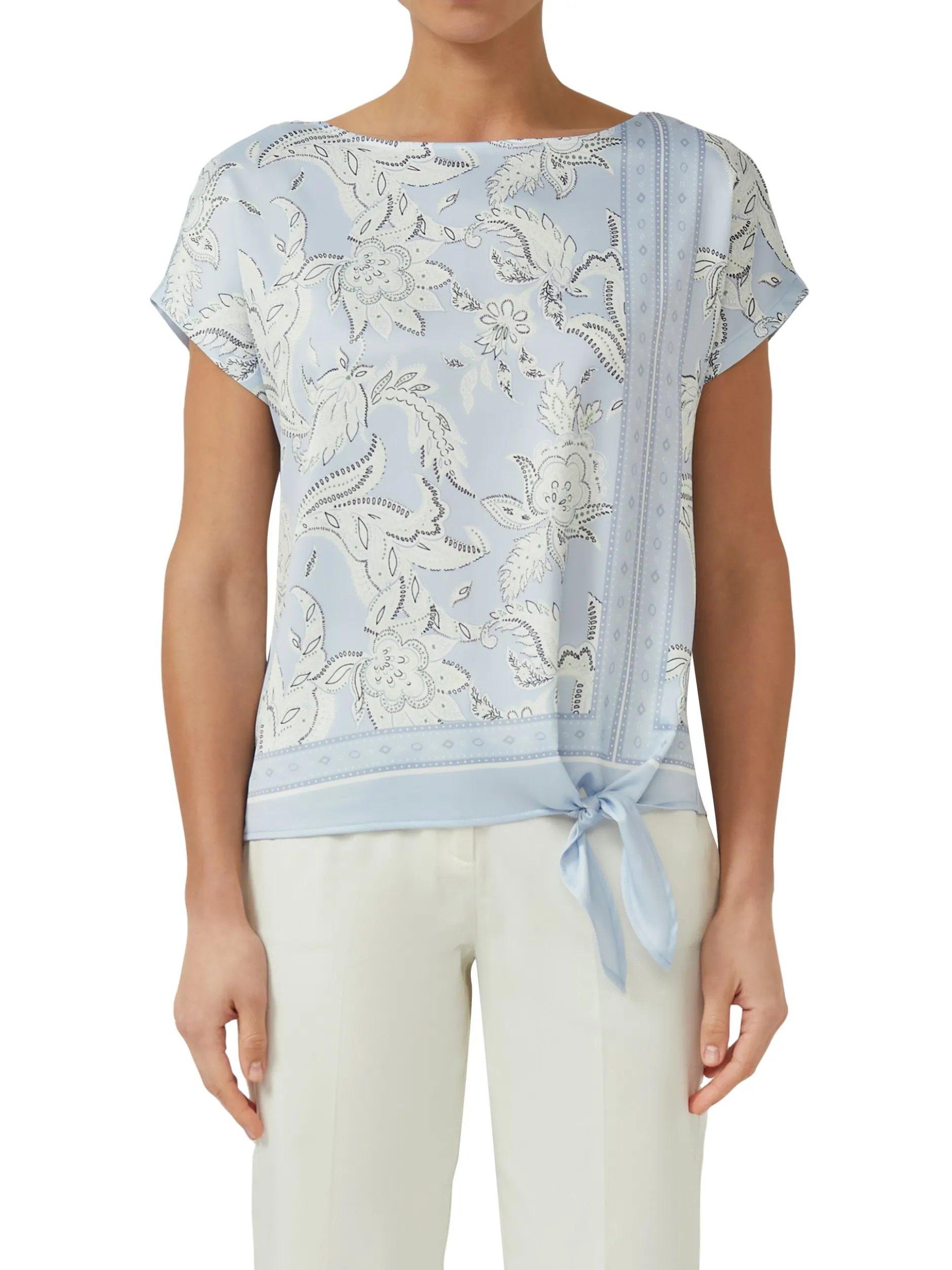 s.Oliver BLACK LABEL Damen T-Shirt in hellblau gras