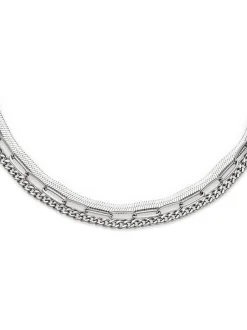 s.Oliver Damen Armband - Fine Layers in silber
