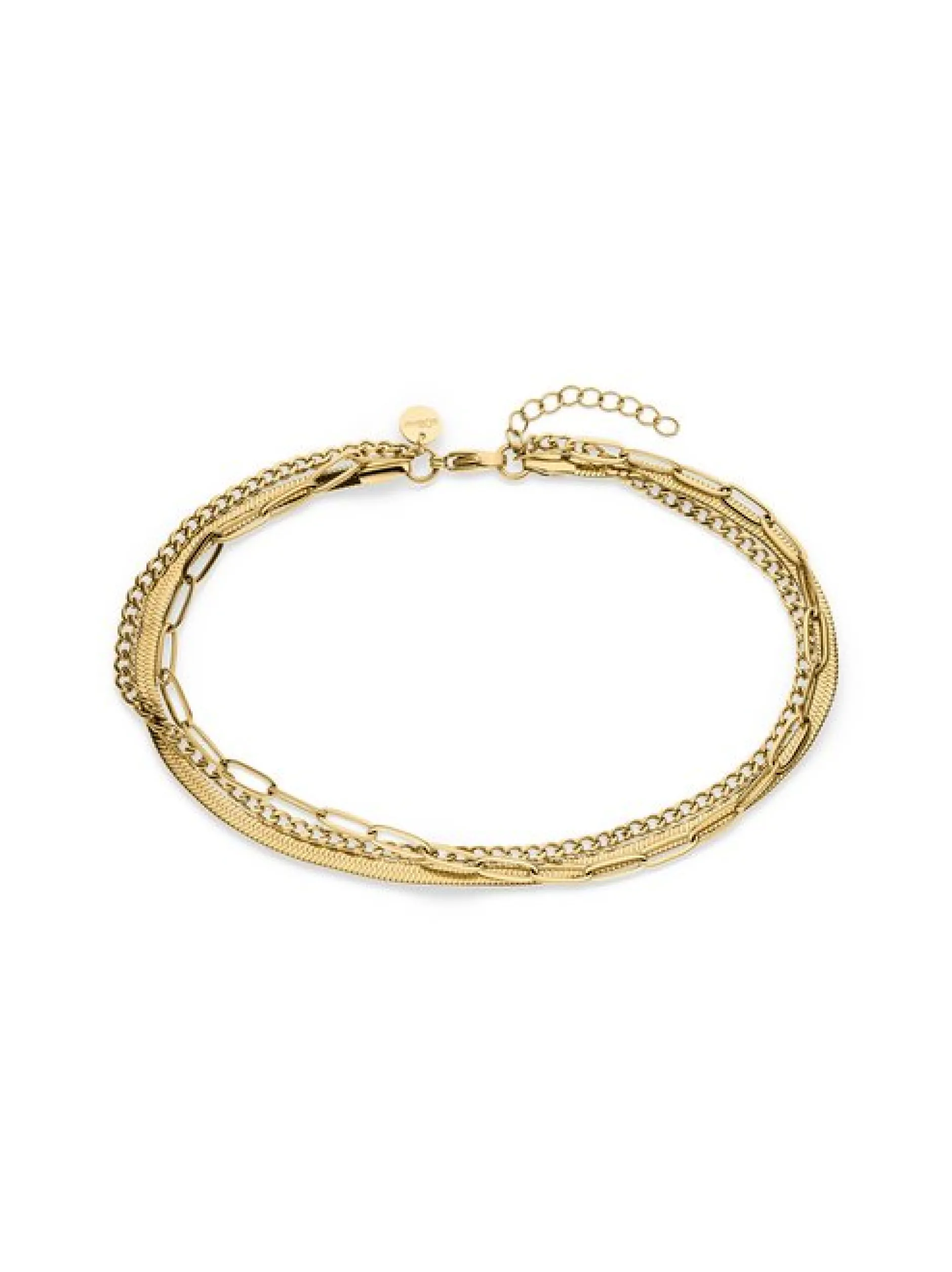 s.Oliver Damen Armband - Fine Layers in gold