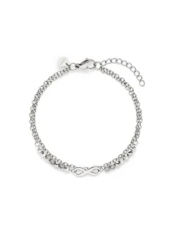s.Oliver Damen Armband - Infinity Beads in silber
