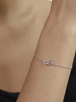 s.Oliver Damen Armband - Open Heart in silber