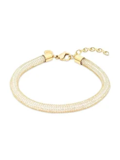 s.Oliver Damen Armband - Sparkle Mesh in gold