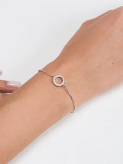 s.Oliver Damen Armband - Sparkling Circles in silber