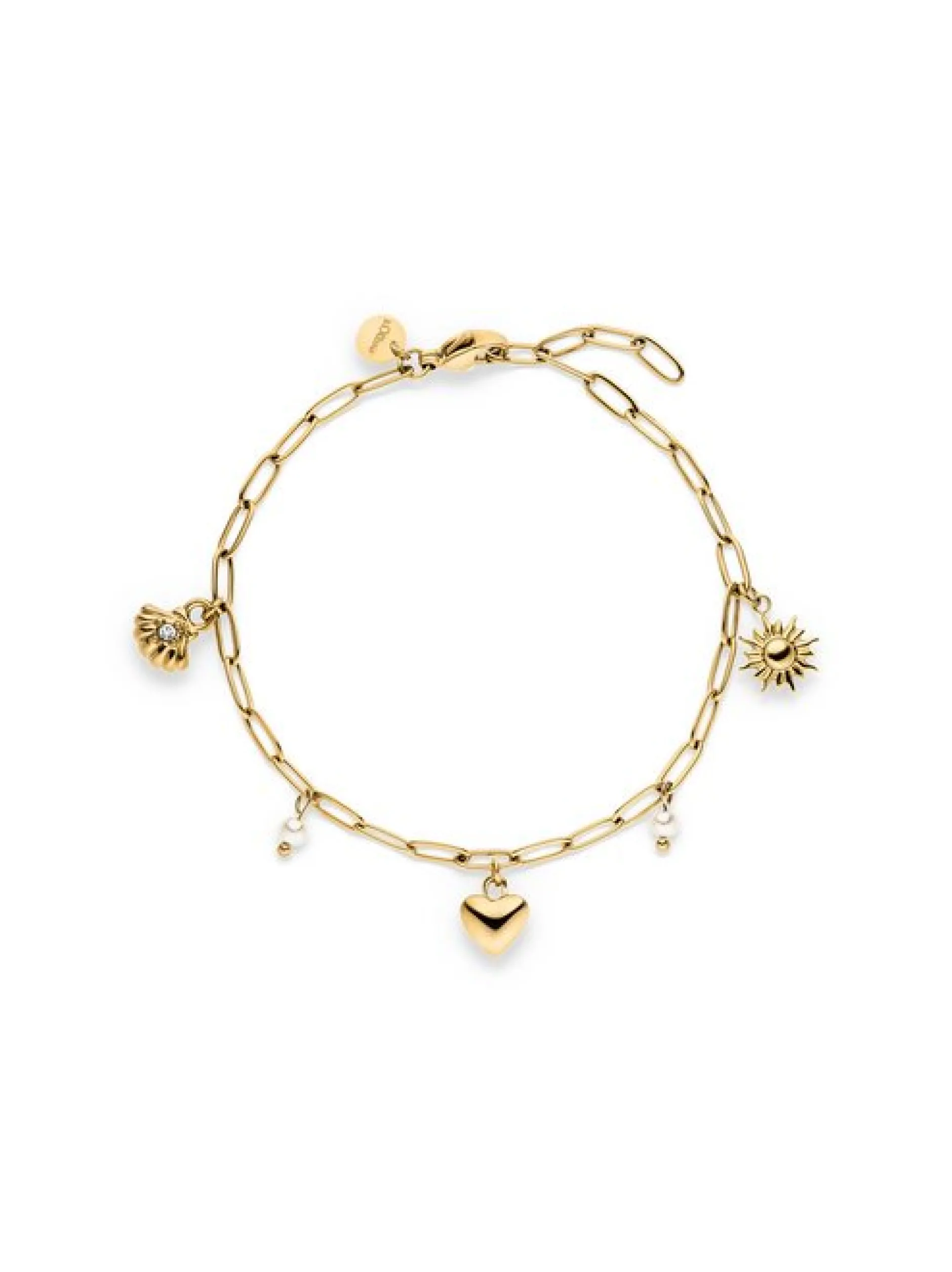 s.Oliver Damen Armband - Summer Charms in gold