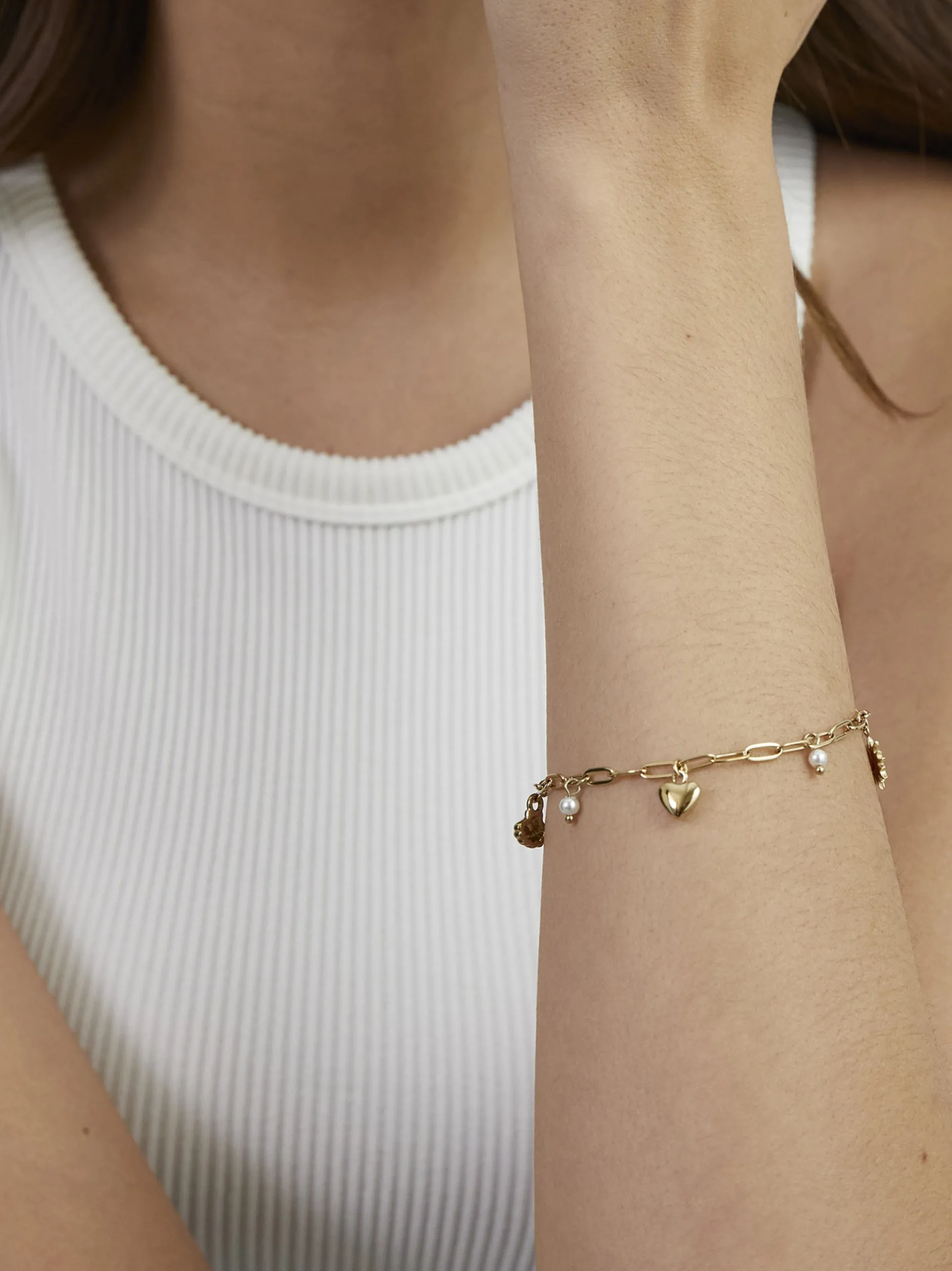 s.Oliver Damen Armband - Summer Charms in gold