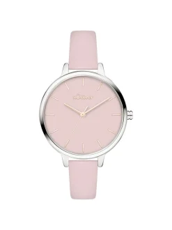 s.Oliver Damen Armbanduhr - Charming Time in rosa