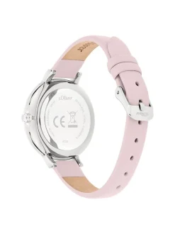 s.Oliver Damen Armbanduhr - Charming Time in rosa