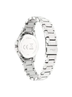 s.Oliver Damen Armbanduhr - Classic Sparkle in silber