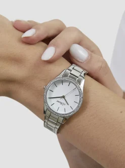 s.Oliver Damen Armbanduhr - Classic Sparkle in silber