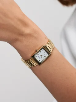 s.Oliver Damen Armbanduhr - Line Time in gold