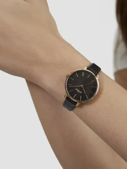 s.Oliver Damen Armbanduhr - Lovely Time in schwarz