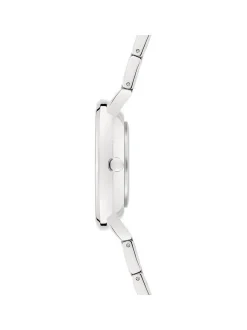 s.Oliver Damen Armbanduhr - Modern Basics in silber