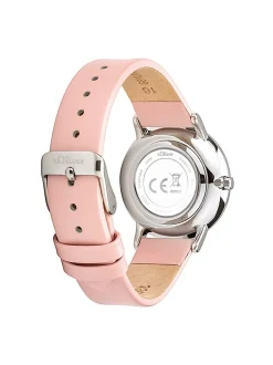 s.Oliver Damen Armbanduhr - Modern Basics in rosa