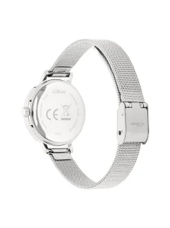s.Oliver Damen Armbanduhr - Petite Time in silber